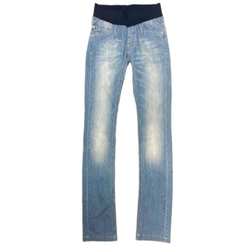 Джинси прямі потерті з бандажем Pietro Brunelli, р.40, джинс, блакитний (JP0040.512/3466) - Pampik