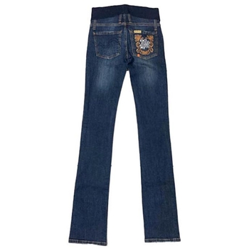 Джинси прямі з бандажем та стразами Pietro Brunelli, р.40, джинс, синій (JP0041,501/8754) - Pampik - 2