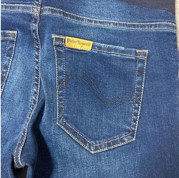 Джинси звужені з бандажем Pietro Brunelli, джинс, р.38, темно-синій (JP0046,633/14000) - Pampik - 4