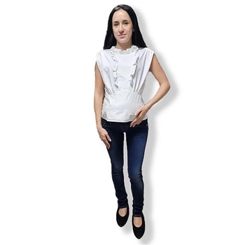 Джинси звужені з бандажем Pietro Brunelli, джинс, р.38, темно-синій (JP0046,633/14000) - Pampik - 5