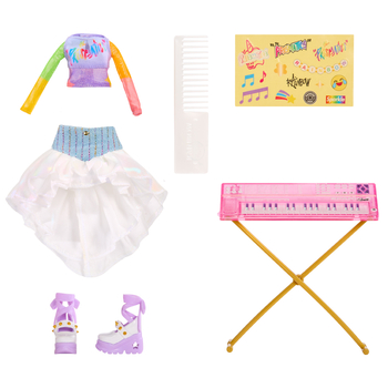 Кукла Rainbow High серии Junior High Rockband Амая, с аксессуарами, 23 см (565772) - Pampik - 6