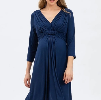 Сукня з перекрутом Pietro Brunelli, р.44, синій (MD0112/21113) - Pampik - 4