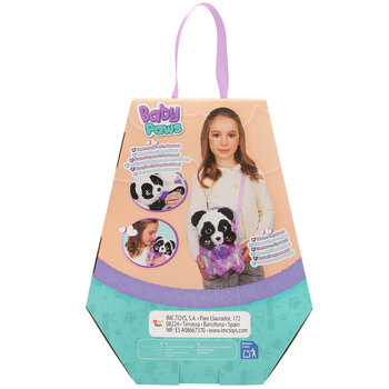 Інтерактивна іграшка Baby Paws W3 Малюк Панда, з аксесуарами (927667IM) - Pampik - 3