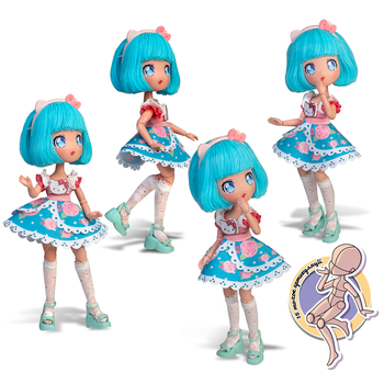 Лялька 4SF Manga Dolls серії Hello Kitty Красуня Пінк, 19.5 см (HKTF0300) - Pampik - 6