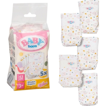 Підгузки для ляльки Baby Born, 5 шт. (838358) - Pampik