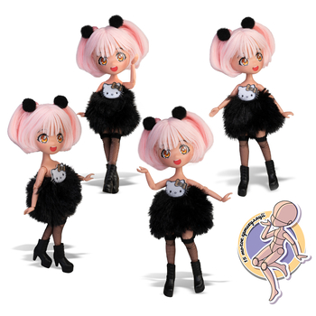 Кукла 4SF Manga Dolls серии Hello Kitty Золотая Дева, 19.5 см (HKTF0200) - Pampik - 6