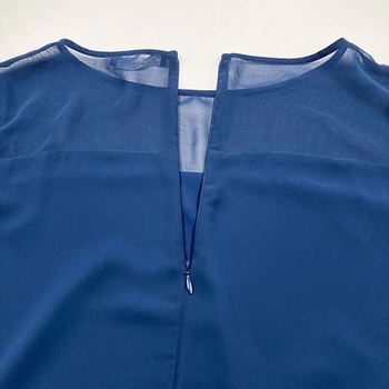 Сукня з оборкою Pietro Brunelli, р.48, синій (AG0042/24077) - Pampik - 4