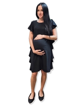 Сукня Pietro Brunelli Greta з крильцями та бічними воланами, р.42, чорний (AG1712/29582) - Pampik - 5