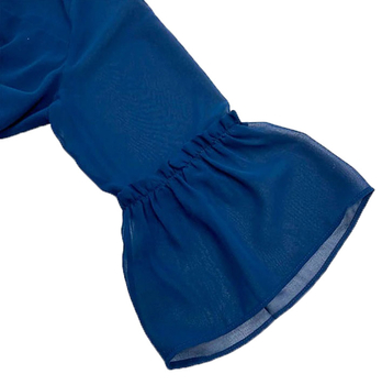 Сукня з оборкою Pietro Brunelli, р.48, синій (AG0042/24077) - Pampik - 3