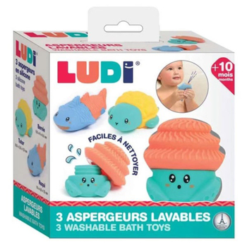 Ігровий набір для ванної Ludi Бризкалки, 3 шт. (40074/36854) - Pampik - 9