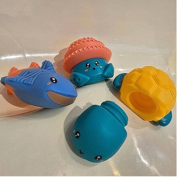 Ігровий набір для ванної Ludi Бризкалки, 3 шт. (40074/36854) - Pampik - 6