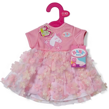 Одежда для куклы Baby Born Платье Цветочные мечты, 43 см (839393) - Pampik