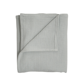 Пеленка Twins, муслиновая, двухслойная, 130х100 см, светло-серый (1611-PM-130/100-10) - Pampik