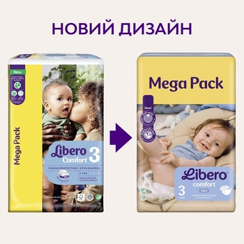 Подгузники на липучках Libero Comfort 3 (5-8 кг), 76 шт. - Pampik - 10