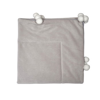 Плед Twins Smurf, 90х90 см, сірий (1434-TS-10) - Pampik