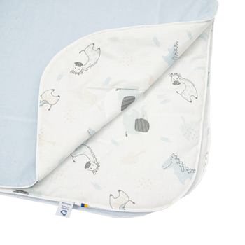 Плед Twins Happy, 90х90 см, голубой (1433-THN-04) - Pampik - 2