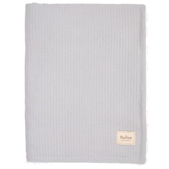 Плед Twins Cotton 3D, 100х80 см, серый (1407-TC3D-10) - Pampik