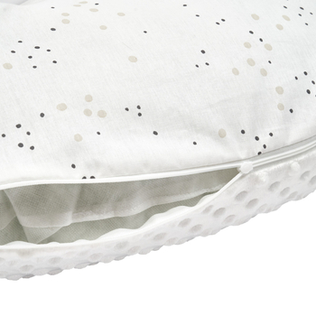 Подушка для вагітних Twins Minky, 53х60 см, білий (1201-TM-01) - Pampik - 3