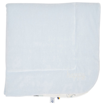 Плед Twins Happy, 90х90 см, голубой (1433-THN-04) - Pampik