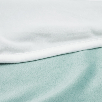 Плед Twins Double soft, велюр, 90x90 см, м'ятний (1411-TDS-14) - Pampik - 2