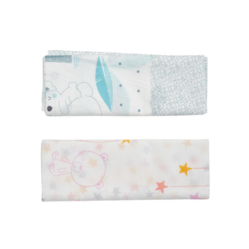 Пелюшка Twins Organic Girl, 110х80 см, 2 шт. (1504-TPO-110/80-26) - Pampik