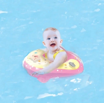 Круг для плавання Nai-B, 7-24 міс, до 14 кг, рожевий (26998) - Pampik - 2