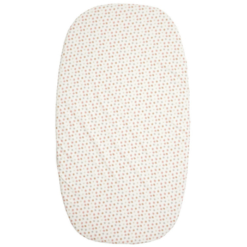 Простирадло на резинці Twins Be happy Квіточка, поплін преміум, 90x50 см, білий з принтом (6010-TBH-33) - Pampik