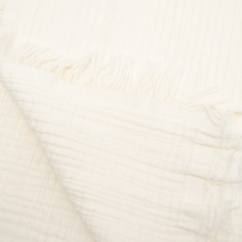 Плед мусліновий Twins Brezzy, 4-шаровий, 120х100 см, молочний (1625-TMBN-202) - Pampik - 2