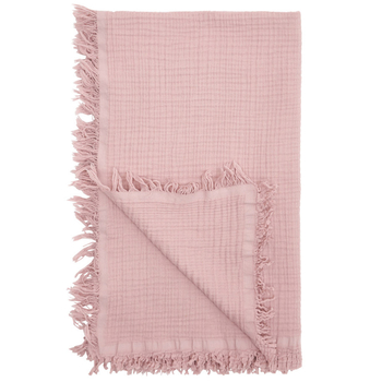 Плед мусліновий Twins Brezzy, 4-шаровий, 120х100 см, пудровий (1625-TMBN-24) - Pampik