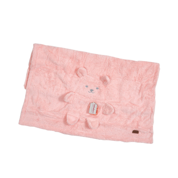 Плед Bebekevi Ведмедик, 90x95 см, рожевий (1236S) - Pampik - 2