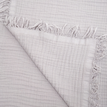 Плед мусліновий Twins Brezzy, 4-шаровий, 120х100 см, сірий (1625-TMBN-10) - Pampik - 2