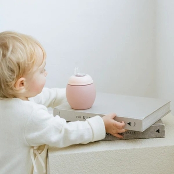 Поильник силиконовый Elhee nude/blush, 240 мл, розовый (LC240BN) - Pampik - 4