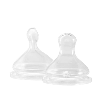 Фізіологічні соски Elhee Slow flow, розмір S, повільний потік, 2 шт., прозорий (BB1000US) - Pampik