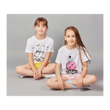 Піжама, що світиться Garnamama Neon PG Summer 140 Білий Жовтий (817146.9877329) - Pampik - 8