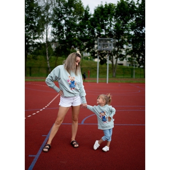 Худи Ceba Baby Fluffy Puffy Teddy Bears Lizzy, 24-36 мес., мятный (W-862-132-685) - Pampik - 6