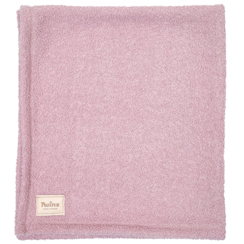 Плед Twins Каракуль, велюр, 95x90 см, пудровый (141124-TDS-24) - Pampik