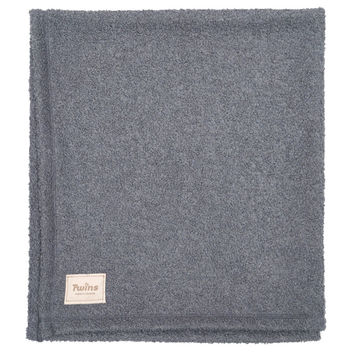 Плед Twins Каракуль, велюр, 95x90 см, сірий (141124-TDS-10) - Pampik