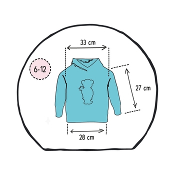 Худі Ceba Baby Fluffy Puffy Teddy Bears Bart, 6-12 міс., бежевий (W-854-132-686) - Pampik - 5