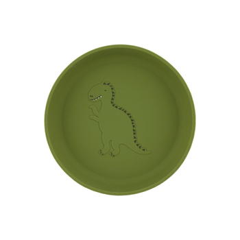 Тарілка силіконова Trixie Baby Dino, зелений (96421) - Pampik