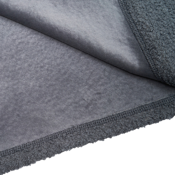 Плед Twins Каракуль, велюр, 95x90 см, сірий (141124-TDS-10) - Pampik - 4