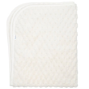 Плед Twins, велюр 3D, 100x80 см, молочний (1425-T3D-202) - Pampik