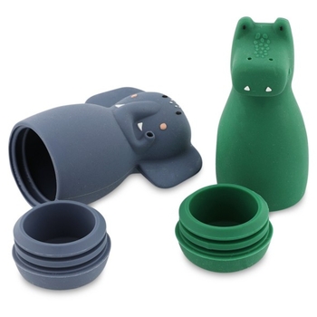 Игрушки для купания Trixie Baby Elephant & Crocodile, силиконовые, 2 шт. (37676) - Pampik - 3