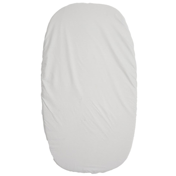 Простирадло на резинці Twins Organic, бязь преміум, 90x50 см, сірий (6010-TO95-10) - Pampik