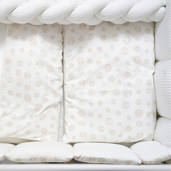 Постільний комплект Twins Cotton, 7 елементів, білий (4077-TC-01) - Pampik - 4