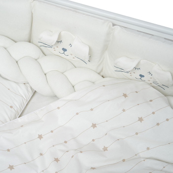 Постільний комплект Twins Кролик, 7 ел., молочний (4075-TК-202) - Pampik - 2