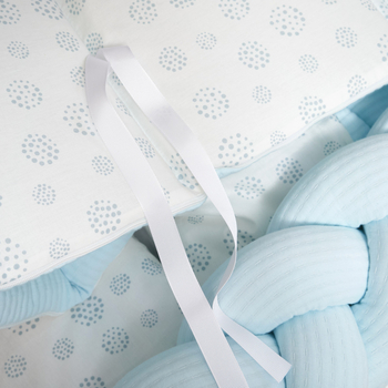 Постільний комплект Twins Cotton, 7 елементів, блакитний (4077-TC-04) - Pampik - 6