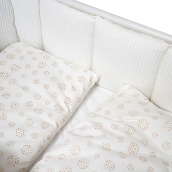 Постільний комплект Twins Cotton, 7 елементів, білий (4077-TC-01) - Pampik - 3