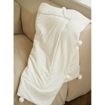 Плед Twins Smurf, велюр, 90х90 см, молочный (1434-TS-202) - Pampik - 2