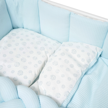 Постільний комплект Twins Cotton, 7 елементів, блакитний (4077-TC-04) - Pampik - 3