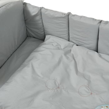 Постільний комплект Babycentre & Twins Welcome to the world, 6 елементів, сірий (4012-BTWW-10) - Pampik - 4